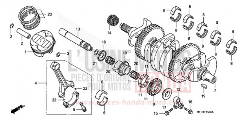 VILEBREQUIN/PISTON CBR1000RR9 de 2009